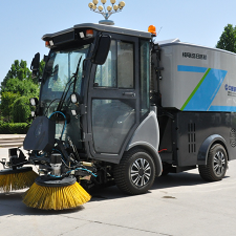 Electronic road sweeper