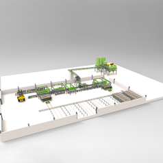  Fully automatic wall panel production line