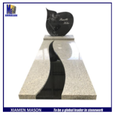 Traditional style FrenchGravestone in Black and G681