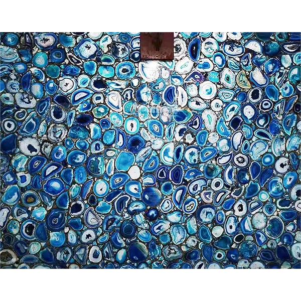 stunning works Ocean blue semi precious stones