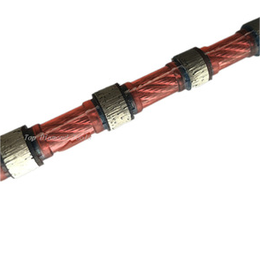 高品质钢缆绳钎焊金刚石绳锯制造商大理石