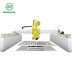 wanlong plc 600 cutting stone machine marble bridge saw slab cutter monoblock