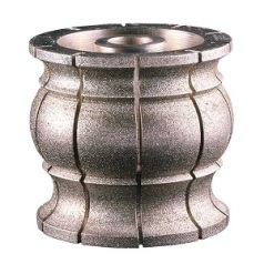 Granite And Marble Electroplated Diamond Profile Wheel Aluminum Abrasive Sandin 