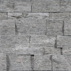 Black wood grain quartz thin ledgestone veneer