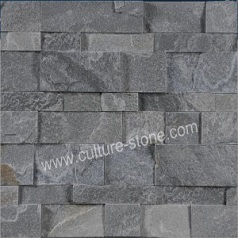Grey quartz thin ledgestone veneer