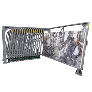 Vertical Glide Out Slab Storage Rack 