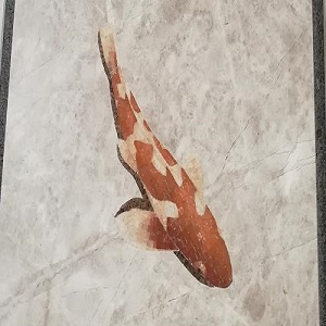 Stone spelling a flower