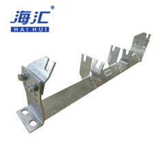 Hot dip galvanized idler frame for belt conveyor