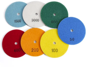 Wet diamond polishing pad
